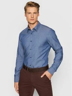 JOOP! Άνδρες Casual Πουκάμισα Πουκάμισο 17 Jsh-141Perros-W 30028799 Μπλε Slim Fit