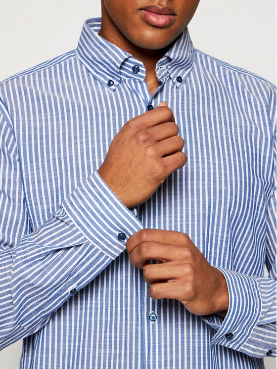 JOOP! Άνδρες Casual Πουκάμισα Πουκάμισο 17 Jsh-109Pero-W 30026285 Μπλε Slim Fit 4 JOOP! Άνδρες Casual Πουκάμισα Πουκάμισο 17 Jsh-109Pero-W 30026285 Μπλε Slim Fit - Image 4