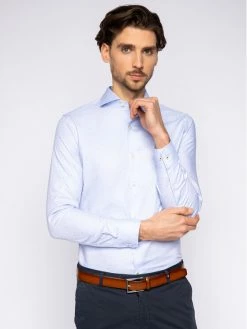 JOOP! Άνδρες Επίσημα Πουκάμισα Πουκάμισο Pajos 30018887 Μπλε Slim Fit