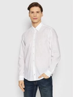 JOOP! Jeans Άνδρες Casual Πουκάμισα Πουκάμισο 15 JJSH-92Hanson2K 30031214 Λευκό Regular Fit