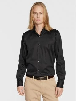 JOOP! Άνδρες Casual Πουκάμισα Πουκάμισο J224SH050SF 30033219 Μαύρο Slim Fit