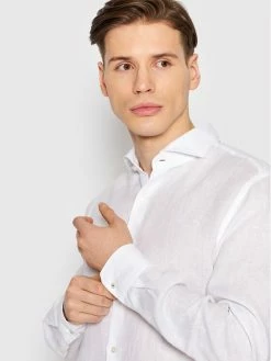 JOOP! Άνδρες Casual Πουκάμισα Πουκάμισο 17 JSH-110Pejos-W 30031307 Λευκό Slim Fit -Φτηνός JOOP! Κατάστημα unnamed file 1879