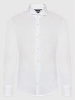 JOOP! Άνδρες Casual Πουκάμισα Πουκάμισο 17 JSH-110Pejos-W 30031307 Λευκό Slim Fit -Φτηνός JOOP! Κατάστημα unnamed file 1880