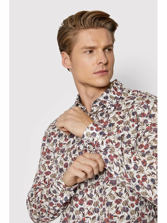 JOOP! Άνδρες Casual Πουκάμισα Πουκάμισο 17 Jsh-141Perros-W 30030459 Λευκό Slim Fit 4 JOOP! Άνδρες Casual Πουκάμισα Πουκάμισο 17 Jsh-141Perros-W 30030459 Λευκό Slim Fit - Image 4