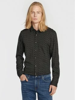 JOOP! Άνδρες Casual Πουκάμισα Πουκάμισο J224Sh044Sfj 30033243 Μαύρο Slim Fit