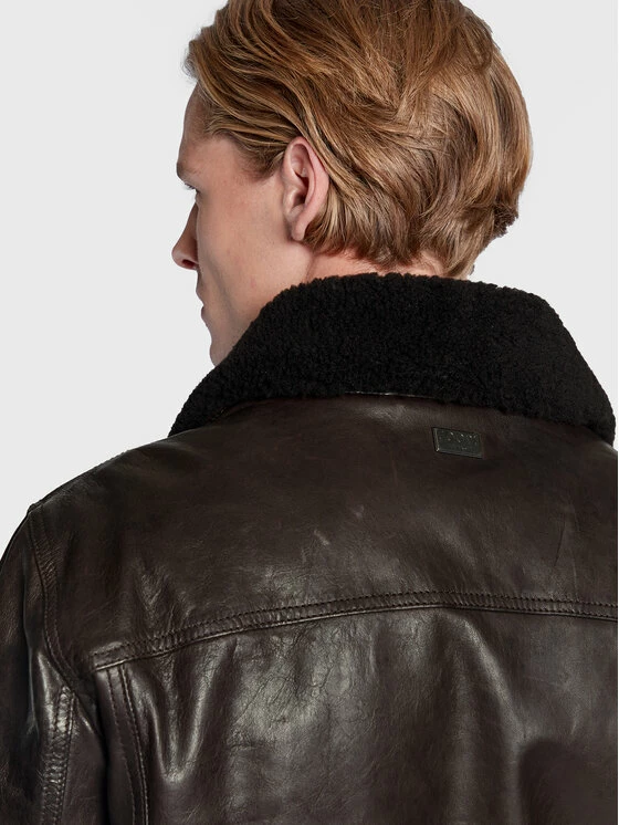 JOOP! Jeans Άνδρες Δερμάτινα Μπουφάν Μπουφάν δερμάτινο Ramsey 2620040 Καφέ Regular Fit 5 JOOP! Jeans Άνδρες Δερμάτινα Μπουφάν Μπουφάν δερμάτινο Ramsey 2620040 Καφέ Regular Fit - Image 5