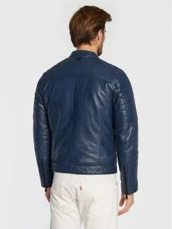 JOOP! Jeans Άνδρες Δερμάτινα Μπουφάν Μπουφάν δερμάτινο Baldo2_W 2620019 Μπλε Regular Fit -Φτηνός JOOP! Κατάστημα unnamed file 376