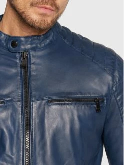 JOOP! Jeans Άνδρες Δερμάτινα Μπουφάν Μπουφάν δερμάτινο Baldo2_W 2620019 Μπλε Regular Fit -Φτηνός JOOP! Κατάστημα unnamed file 377