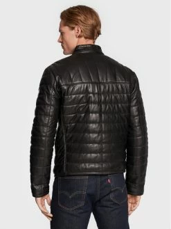 JOOP! Jeans Άνδρες Δερμάτινα Μπουφάν Μπουφάν δερμάτινο Scott 2620013 Μαύρο Regular Fit -Φτηνός JOOP! Κατάστημα unnamed file 382