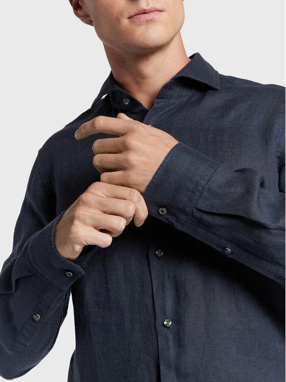 JOOP! Άνδρες Casual Πουκάμισα Πουκάμισο 17 JSH-110Pejos-W 30031307 Σκούρο μπλε Slim Fit 4 JOOP! Άνδρες Casual Πουκάμισα Πουκάμισο 17 JSH-110Pejos-W 30031307 Σκούρο μπλε Slim Fit - Image 4