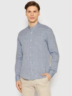 JOOP! Άνδρες Casual Πουκάμισα Πουκάμισο 17 JSH-126Pebo-W 30031254 Μπλε Slim Fit