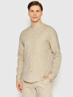 JOOP! Άνδρες Casual Πουκάμισα Πουκάμισο 17 JSH-126Pebo-W 30031254 Μπεζ Slim Fit