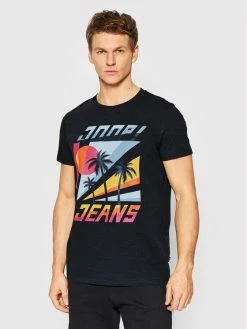 JOOP! Jeans Άνδρες T-shirts T-Shirt 15 JJ222J046 30031022 Σκούρο μπλε Regular Fit