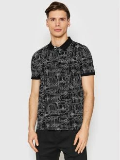 JOOP! Άνδρες Μπλούζες Polo Polo J222J025 30030906 Μαύρο Regular Fit